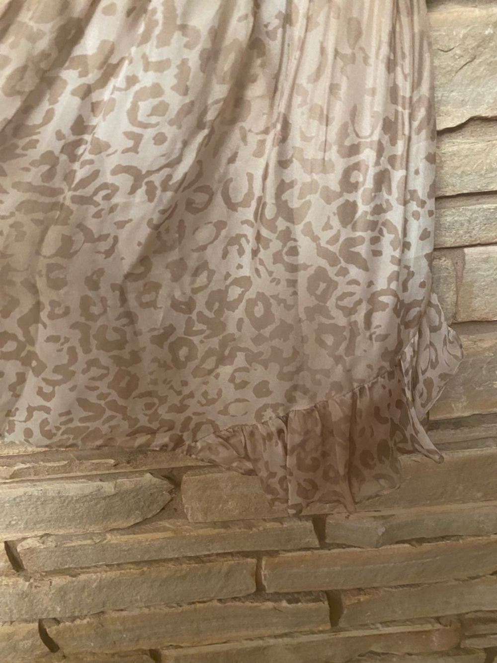 Ramy Brook Beige Animal Print Mini Dress Size M - Picture 5 of 12